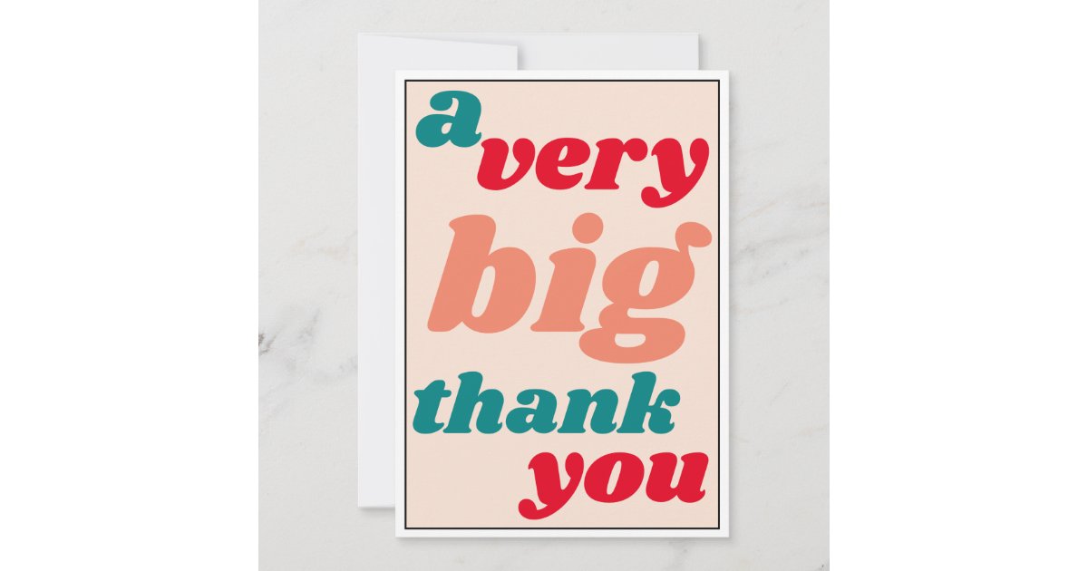 a very big thank you casual office appreciation zazzle