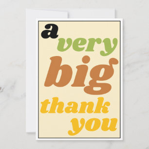 A Very Big Thank You Casual Workplace Appreciation Card
