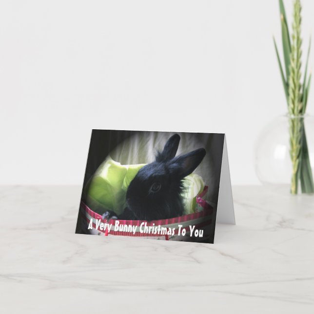 A Very Bunny Christmas To You Holiday Card (Front)