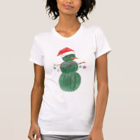 A Very Cactus Christmas Snowman