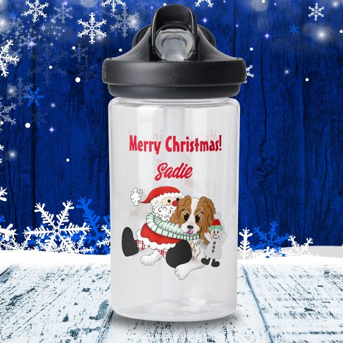 A Very Cavalier King Charles Christmas Personalize Water Bottle