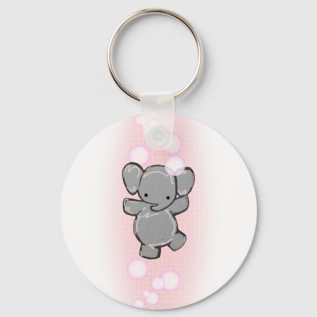 a very clean elephant keychain (Front)