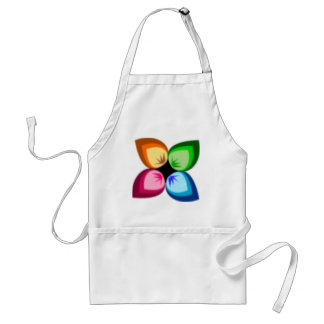 A very colorful Flower Adult Apron