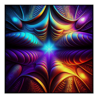 A Very Colorful Lyapunov Fractal Poster