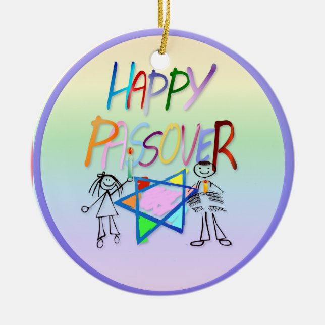 A Very Colorful Passover Ornaments (Front)
