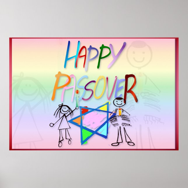 A Very Colorful Passover Posters (Front)