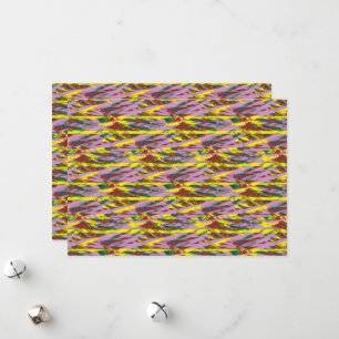 a very colorful pattern with a lot of different co holiday card