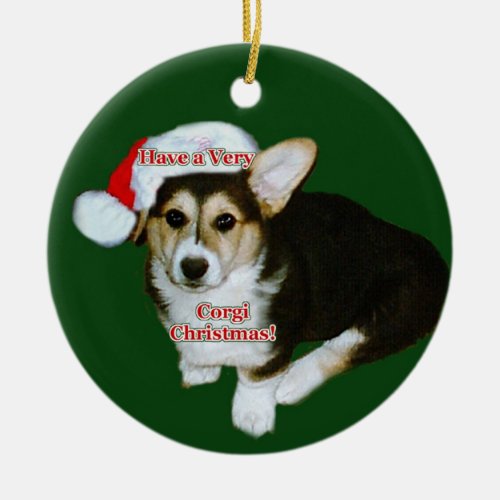 A Very Corgi Christmas Gimli Pup Ornament