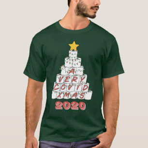 A Very COVID Xmas Funny 2020 Toilet Paper Tree Men T-Shirt