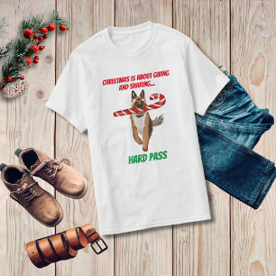 A Very German Shepherd Candy Cane Christmas T-Shirt