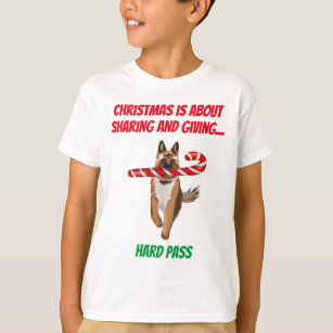 A Very German Shepherd Candy Cane Christmas T-Shirt