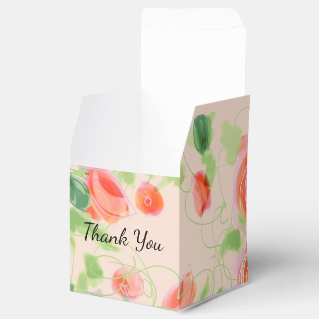 A Very Gorgeous PastelWedding Guest  Favor Box (Opened)