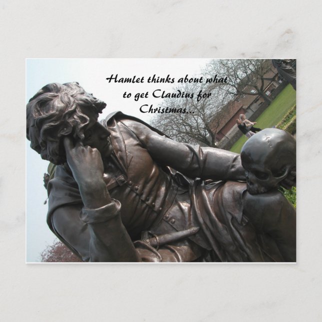 a very hamlet christmas holiday postcard (Front)