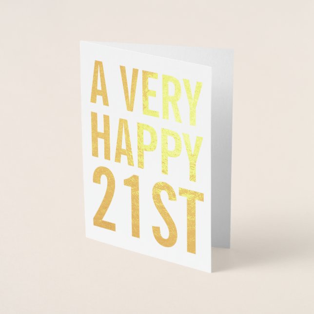 A Very Happy 21st Birthday Card (Front)