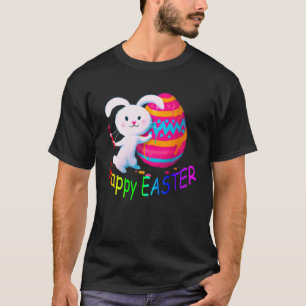 A Very Happy Easter Easter Coloring Egg Hunt Fille T-Shirt