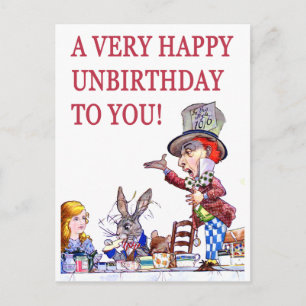 A Very Happy Unbirthday to You Postcard