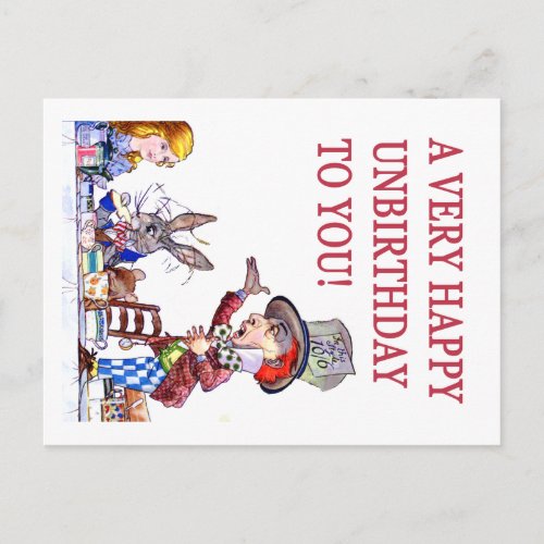 A Very Happy Unbirthday to You Postcard