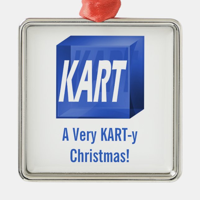 A Very KART-y Christmas! Ornament (Front)
