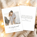 A Very Married Christmas Script Coastal Photo Holiday Card<br><div class="desc">Sharing your very first Christmas as a married couple calls for something truly special. This coastal photo holiday card features elegant script calligraphy paired with a dreamy beach portrait, making it a perfect match for boho or seaside weddings. Celebrate your love with a clean, romantic design that’s as timeless as...</div>