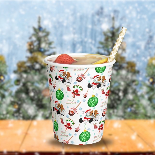 A Very Merry Cavalier King Charles Christmas  Paper Cups (Creator Uploaded)