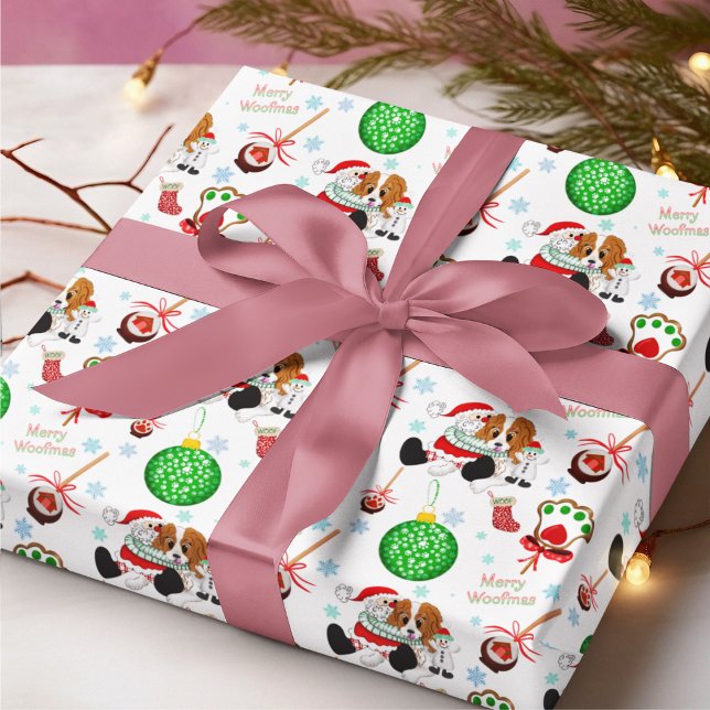 A Very Merry Cavalier King Charles Christmas Wrapping Paper Sheets (Cavalier charm, festive wrap, Merry Christmas, love's embrace, joyful grace.)
