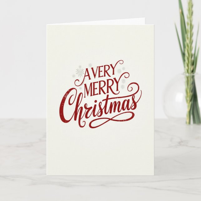 A Very Merry Christmas Card (Front)