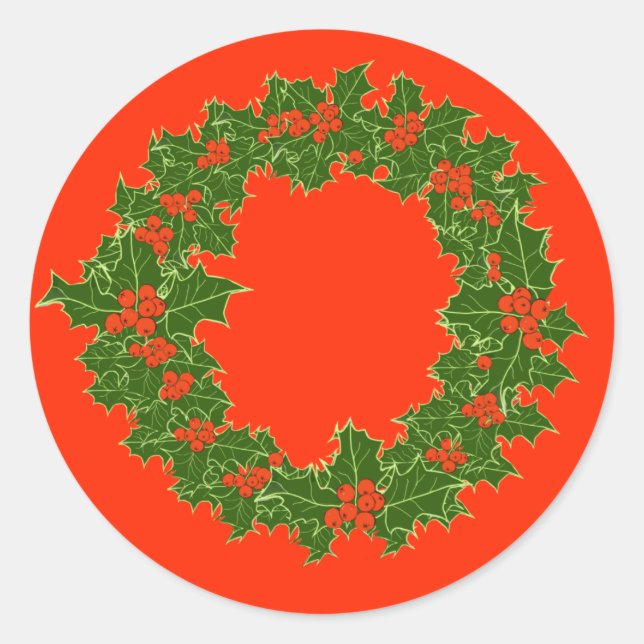 A Very Merry Christmas  Classic Round Sticker (Front)