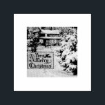 A Very Merry Christmas Classic Traditional Winter  Self-inking Stamp<br><div class="desc">From an authentic magic lantern slide in our private archive.  Colors have been digitally restored and enhanced for your seasoning,  bringing the image back to its original glory.</div>