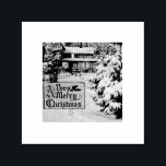 A Very Merry Christmas Classic Traditional Winter Self-inking Stamp<br><div class="desc">From an authentic magic lantern slide in our private archive. Colors have been digitally restored and enhanced for your seasoning, bringing the image back to its original glory.</div>