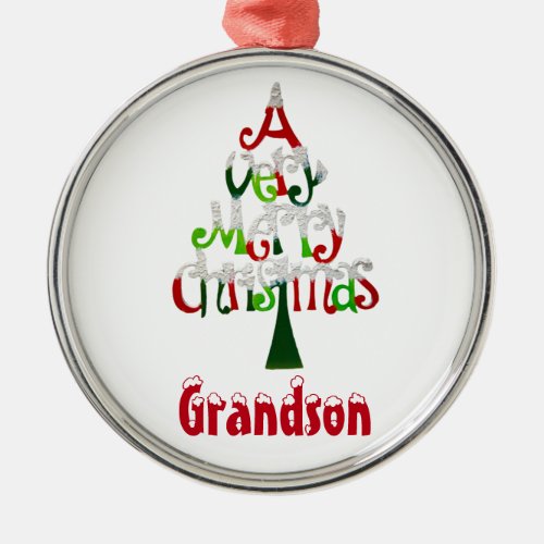 A Very Merry Christmas Gift Collection Metal Ornament