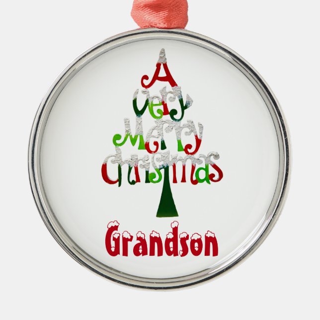 A Very Merry Christmas Gift Collection Metal Ornament (Front)