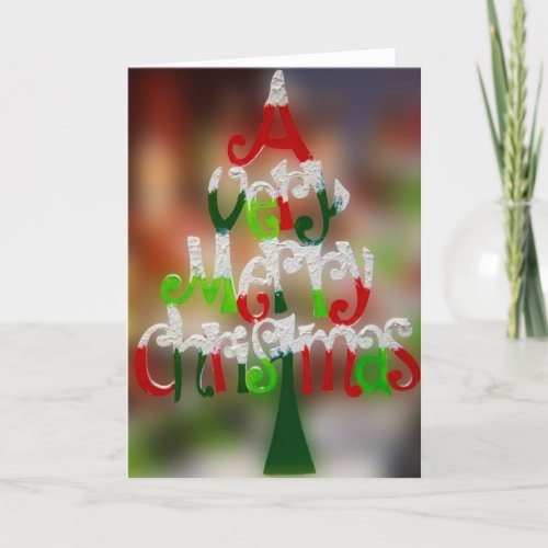A Very Merry Christmas Holiday Card