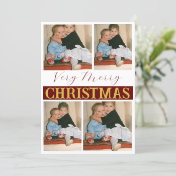 A Very Merry Christmas Holiday Custom Photo by Ohhhhilovethat at Zazzle