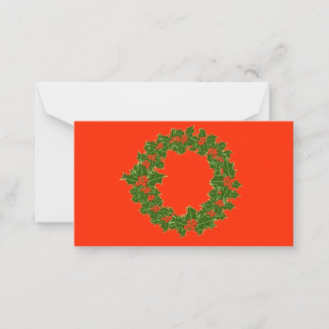 A Very Merry Christmas  Note Card (Front)