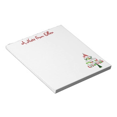 A Very Merry Christmas Notepad