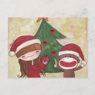 A Very Merry Christmas Postcard