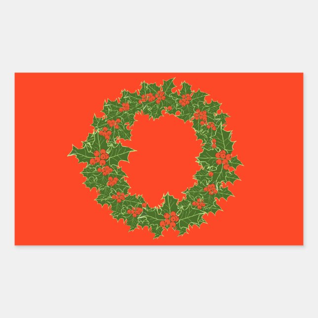 A Very Merry Christmas  Rectangular Sticker (Front)