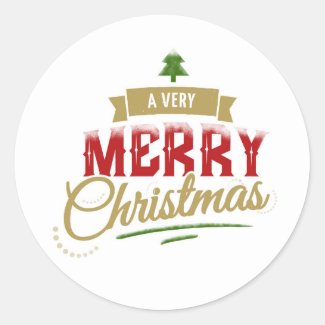 A Very merry christmas Sticker