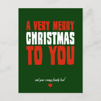 A Very Merry Christmas To You Holiday Postcard