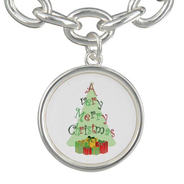 A Very Merry Christmas Tree and Gifts  Bracelet (Design)