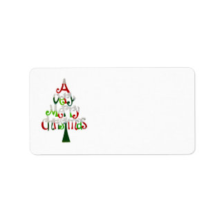 A Very Merry Christmas Tree Label