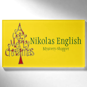 A very Merry Christmas Tree + your ideas Name Tag