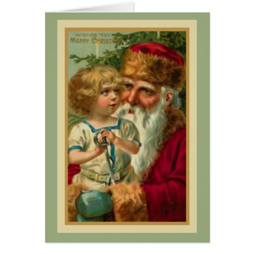 A very merry christmas -victorian christmas cards | Zazzle
