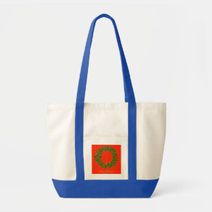 A Very Merry Christmas Wreath   Tote Bag