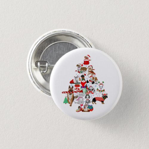 A Very Merry Doggie Christmas Button