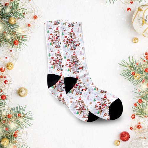 A Very Merry Doggie Christmas Socks
