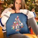 A Very Merry Doggie Christmas Throw Pillow<br><div class="desc">This is a cute Christmas tree filled with some of my favorite dogs. The list of dogs that are in this is Bulldog,  French Bulldog,  Cavalier King Charles Spaniel,  German Shepherd,  Doberman,  Poodle,  Schnauzer,  Shih Tzu,  Dachshund,  and a Samoyed. This is a perfect throw pillow for dog lovers!</div>