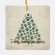 A Very Merry Pawmas Christmas Pet Ornament