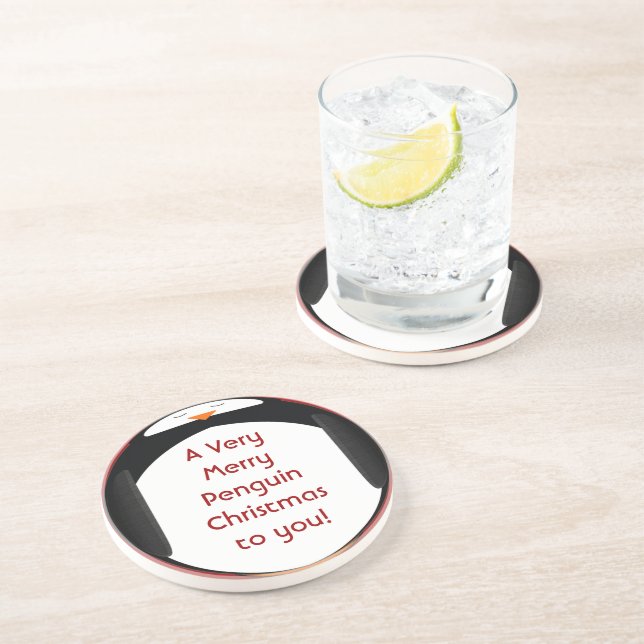 A Very Merry Penguin Christmas to You Coasters (Side)