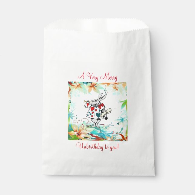 A Very Merry Unbirthday Favor Bag (Front)